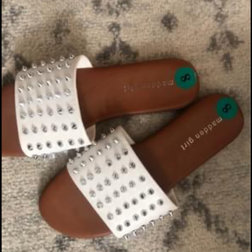Madden girl studded slides